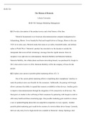 module2.docx    BUSI 520  The Mission of Motorola  Liberty University  BUSI 520: Strategic Marketing Management  Q1. Provide a description of the product/service and a brief history of the firm.  Motorola Incorporated is an American telecommunications com