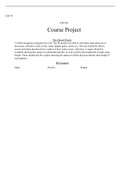 wk4 Project.docx  CIS170  CIS170c  Course Project  My Chosen Project  I will be designing a program for a DJ. The DJ needs to be able to enter their data about his or her music collection, such as title, artist, length, genre, and so on. The user should b