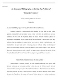 Week4 Essay Domestic Violence.docx    ENGL 135  An Annotated Bibliography on Solving the Problem of   €˜Domestic Violence   DeVry University ENGL135: Advanced Composition   An Annotated Bibliography on Solving the Problem of Domestic Violence  Domestic Vi