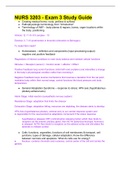 NURS 3203 - Exam 3 Study Guide.