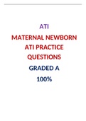 MATERNAL NEWBORN ATI PRACTICE QUESTIONS  /  ATI MATERNAL NEWBORNPRACTICE QUESTIONS: LATEST-2021, 100 % CORRECT