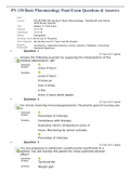 PN 138 Basic Pharmacology Final Exam Questions & Answers