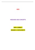 MEDSURG HESI CONCEPTS: LATEST-2021, 100 % CORRECT