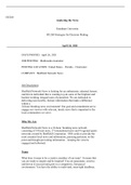 HU260   W7Assignment.docx  1  HU260  Analyzing the News  Grantham University  HU260 Strategies for Decision Making                                                                                      April 26, 2021   DATE POSTED:  April 26, 2021  JOB POST