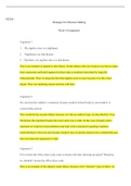 HU260   W4assignment.docx    HU260  Strategies for Decision Making  Week 4 Assignment  Argument 1  1.    My algebra class is a nightmare.  2.    Nightmares are bad dreams.  3.   Therefore, my algebra class is a bad dream.  This is an example of appeal to 