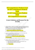 Exam (elaborations) NURSING RN ATI ATI Comprehensive Predictor Exam ATI RN Comprehensive Predictor Exam RN ATI Comprehensive Predictor Exam ATI Comprehensive Exit Exam (Latest Solutions and Resource for the EXAM)