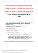 Exam (elaborations) NURSING RN ATI Community Health Proctored Exam ATI RN Community Health Proctored Exam RN ATI Community Health Proctored Exam (Latest Solutions and Resource for the EXAM) 2021