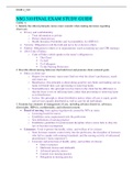 NSG 310 FINAL EXAM STUDY GUIDE