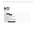 NTI Tentamenopdracht Voedingswaardeberekening