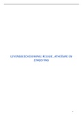 Samenvatting: Levensbeschouwing: religie, atheïsme en zingeving