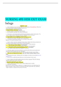 NURSING 493 HESI EXIT EXAM