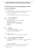 Samenvatting semester 1 Biomedische informatie(verwerking)