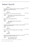 RASMUSSEN COLLEGE ANATOMY BSC 2346 MODULE 7 QUIZ ANSWER,GRADED A.