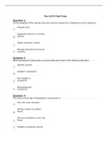 Walden University   Exam (elaborations) NURS 6531N Final Exam 