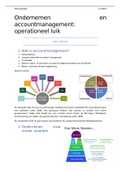 Samenvatting Ondernemen en Accountmanagement: operationeel luik 