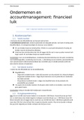 Samenvatting Ondernemen en accountmanagement: Financieel luik