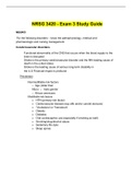 NRSG 3420 - Exam 3 Study Guide.