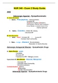 NUR 340 - Exam 2 Study Guide.