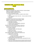 NURSING N490 - Final Exam Study Guide.