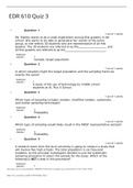 EDR 610 Quiz 3 - Question with Answers,WELL EXPLAINED WITH VERIFIED ANSWERS.