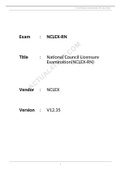 NCLEX RN (NUR2310) (NCLEX RN (NUR2310)) NCLEX RN Versions 1 -12 With 850 Questions And Answers/Rationales / NCLEX RN (NCLEXRN) Test Bank