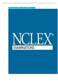 NCLEX RN EXAM – NEUROLOGICAL DISORDERS COMPLETE EXAM QUESTIONS WITH CORRECT ANSWERS 2022-2023 DOCS