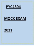 PYC4804 MOCK EXAM 2021