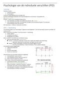 Samenvatting PID KU Leuven psychologie bach1