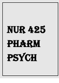 NUR 425 PHARMA PSYCH FINAL STUDY GUIDE NOTES EXAM