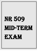 NR 509 MIDTERM EXAM REVIEW