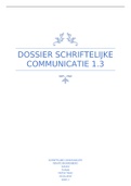 Essay Schriftelijke Communicatie 1.3 