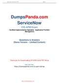 Get to Know Your Preparation with ServiceNow CIS-APM Dumps Questions - CIS-APM Practice Test 