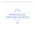 Hoorcolleges: straf- en strafprocesrecht