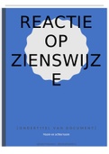 Reactie op zienswijze: inclusief de brief, argumentatiestructuur en  het deel over Bestuurskunde