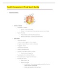 NURS 311- Health Assessment Final Study Guide