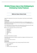 NR602 / NR-602 Midterm Exam Study Guide (Latest): Primary Care of the Childbearing & Childrearing Family Practicum - Chamberlain