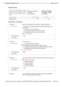  BIO1011 WEEK 9 QUIZ SOUTH UNIVERSITY. Graded A