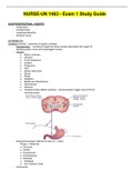 NURSE-UN 1463 - Exam 1 Study Guide.