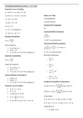 Inleiding Data-Analyse | Formuleblad/Samenvatting | Midterm & Tentamen Semester 2