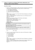 Exam (elaborations) Nursing Misc Chapter 23. Nursing Care of Patients With Valvular, Inflammatory, and Infectious Cardiac or Venous Disorders