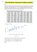 University of Maryland - STAT 200; Week 7 Homework Problems 2019/20 Latest Graded A Solutions.