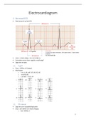 ECG - complete samenvatting met voorbeelden en extra uitleg