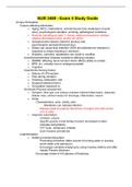 NUR 3480 - Exam 4 Study Guide.