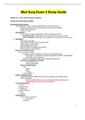 NSG 322 - Med Surg Exam 3 Study Guide.