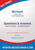 Microsoft AI-100 Test Questions