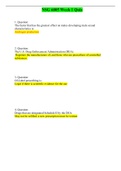 NSG 6005 WEEK 1, WEEK 2, WEEK 3, WEEK 4, WEEK 5, WEEK 6, WEEK 7, WEEK 8, WEEK 9, WEEK 10 QUIZZES / NSG6005 WEEK 1 TO WEEK 10 QUIZZES (LATEST - 2021) | VERIFIED, 100 % CORRECT | SOUTH UNIVERSITY