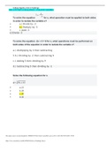 NSG C278 UNIT 2 CHALLENGE 2 | COLLEGE ALGEBRA 