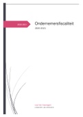 Samenvatting Ondernemingsfiscaliteit