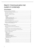 Samenvatting deel 2 partners in onderwijs 