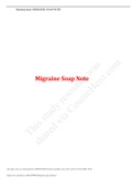 NURS 620 migraine soap note.docx | (Already Grade A)